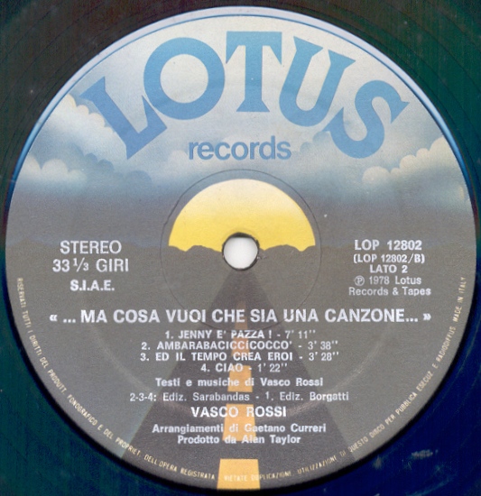 LP Vinile) Vasco Rossi - Ma Cosa Vuoi Che Sia Una Canzone, Vasco Rossi, LP Vinile